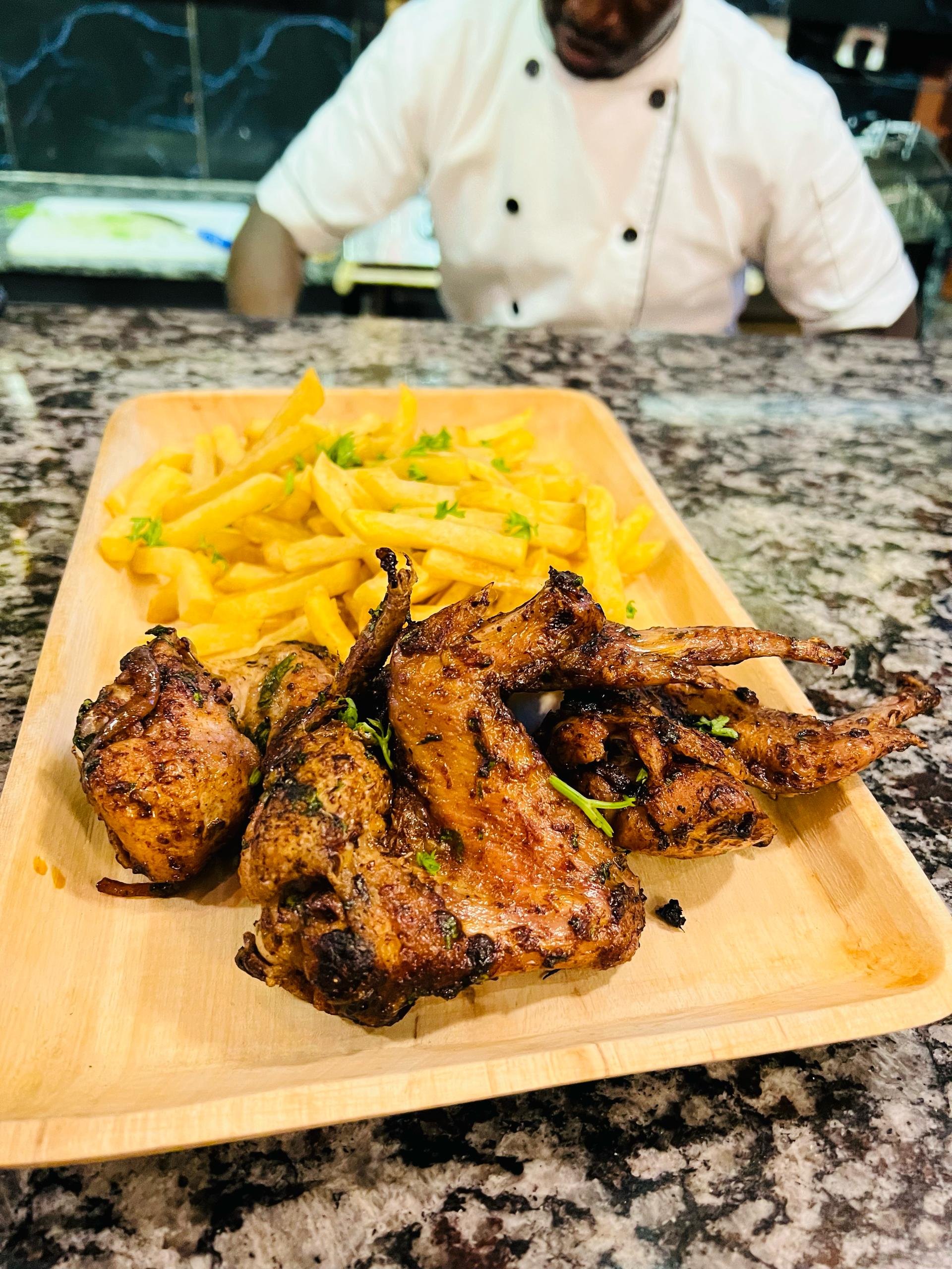 Gourmet dining at Heroes Restaurant